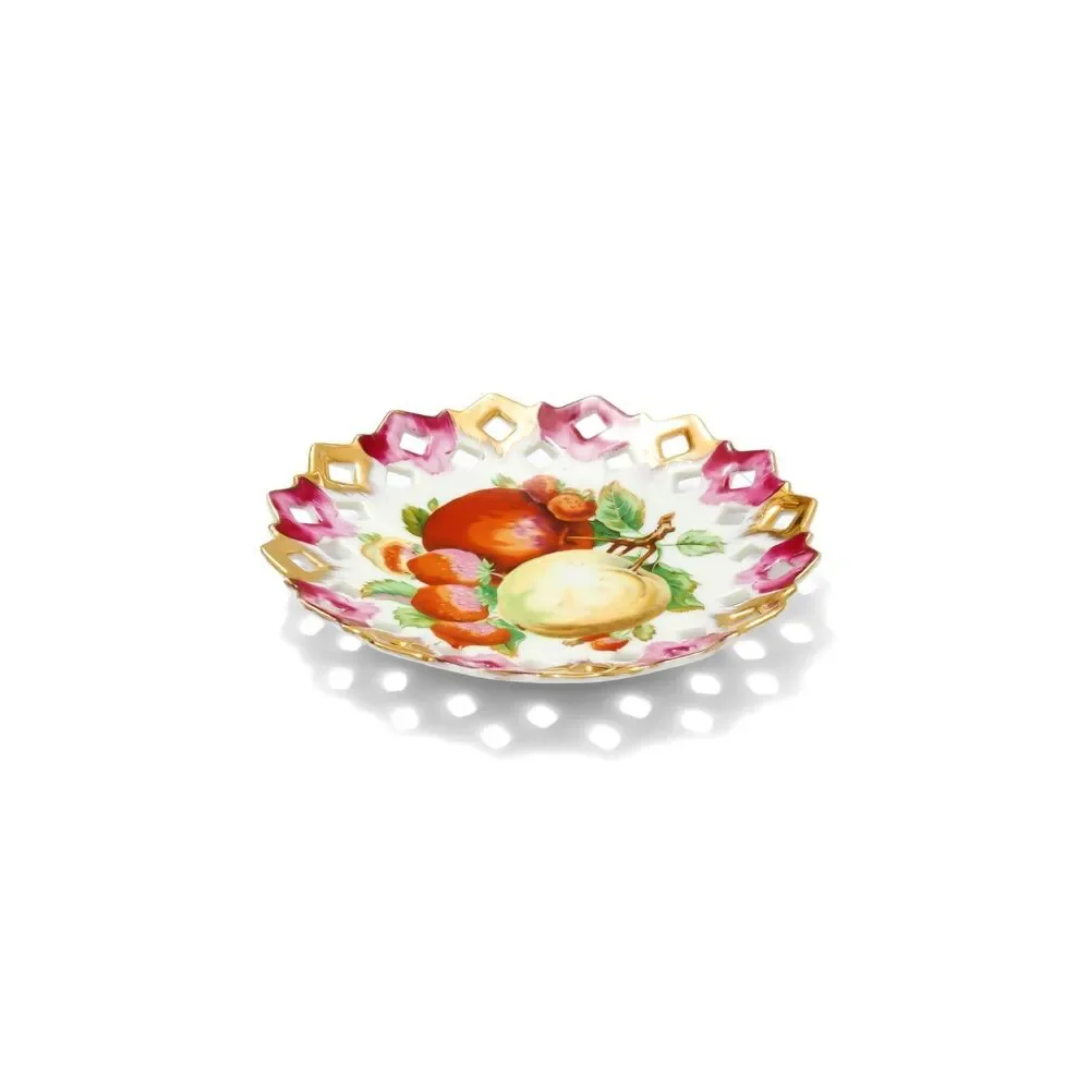 Decorative Dish With Fruit Motif